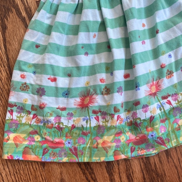 Green striped Matilda Jane Backyard Oasis dress, size 3-6M. Like new condition - Picture 5 of 10